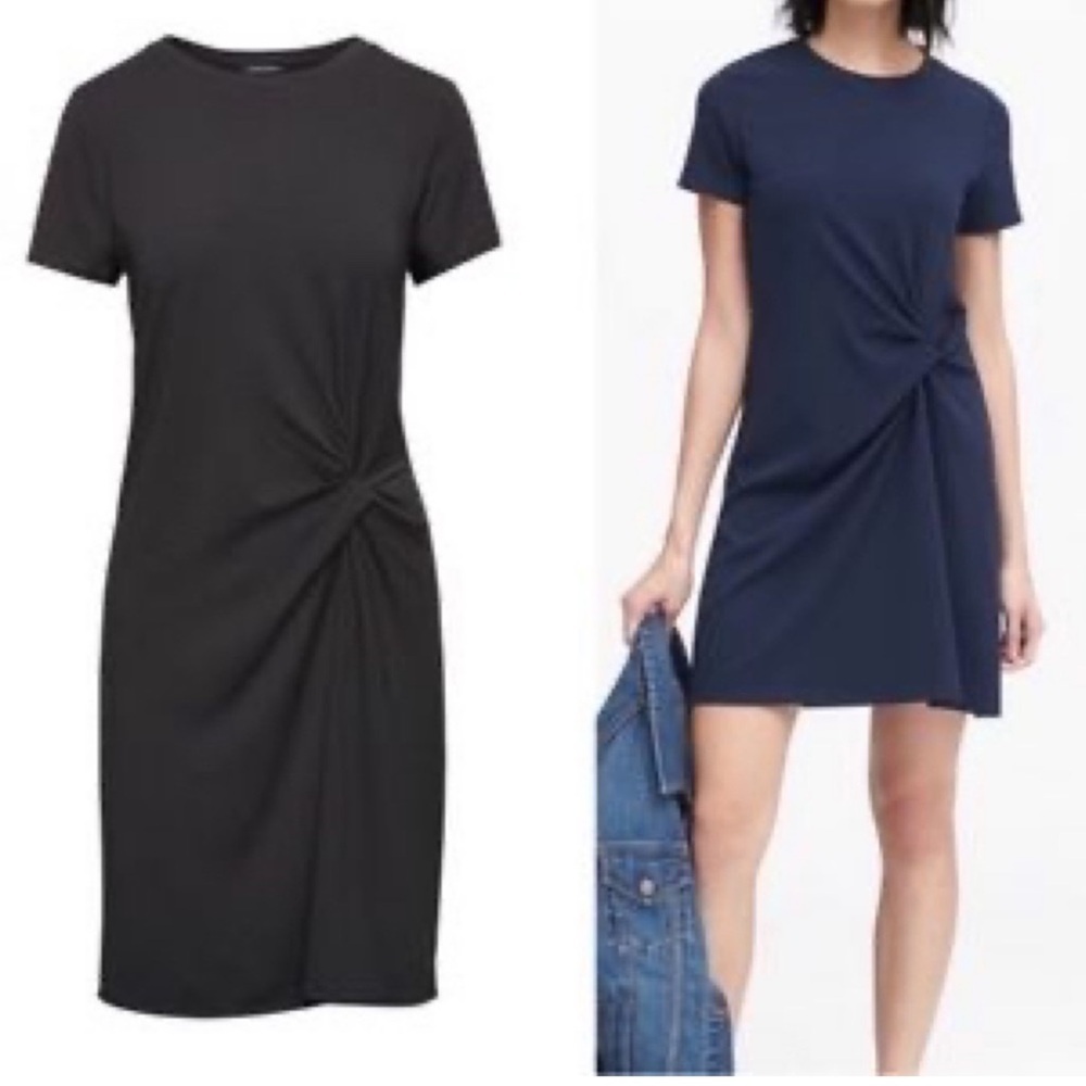 Banana republic ponte twist front dress size XL
